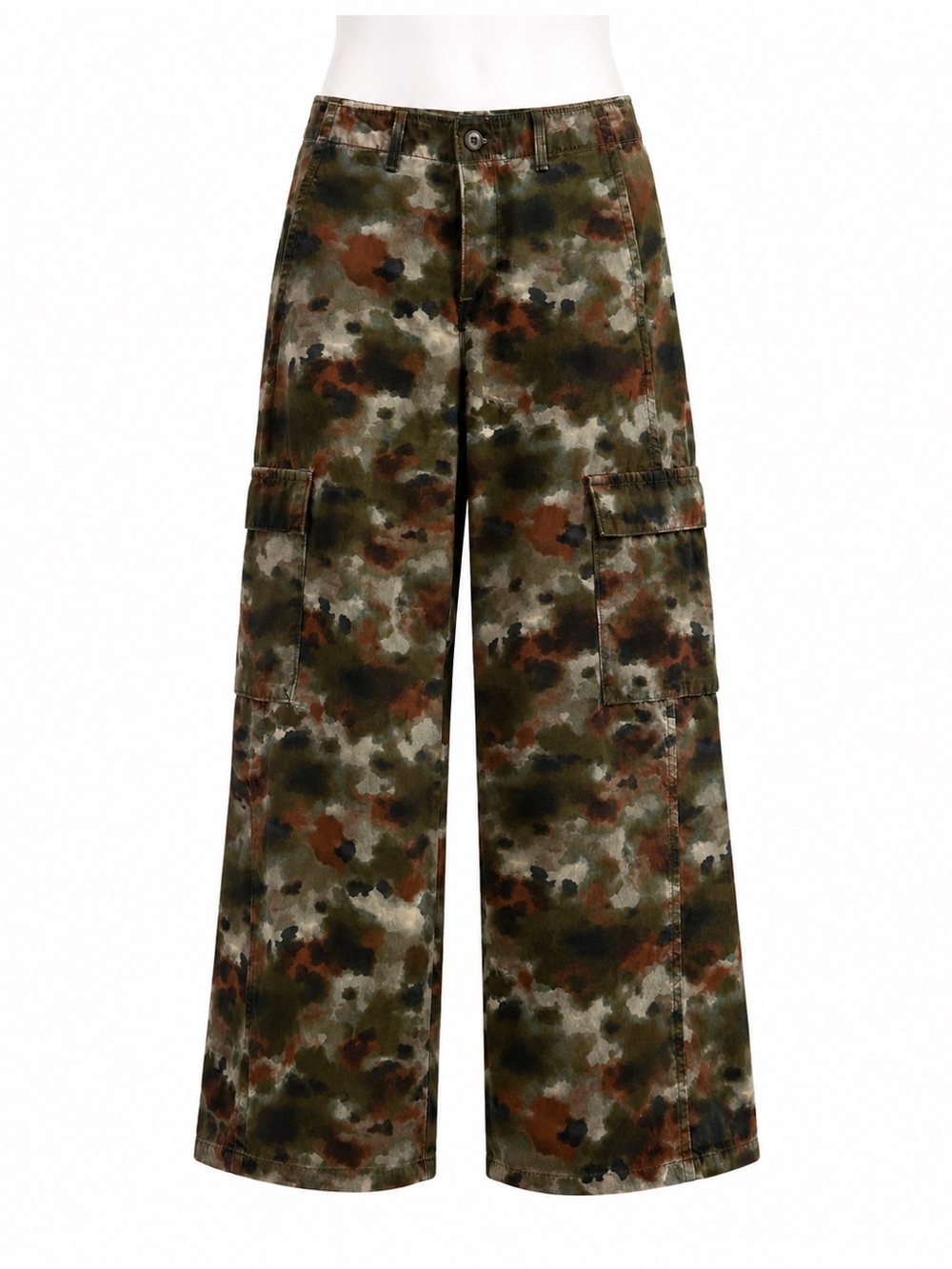 Size 25 Levi’s Premium Women’s Camo Utility Wide Leg Cargo Pants